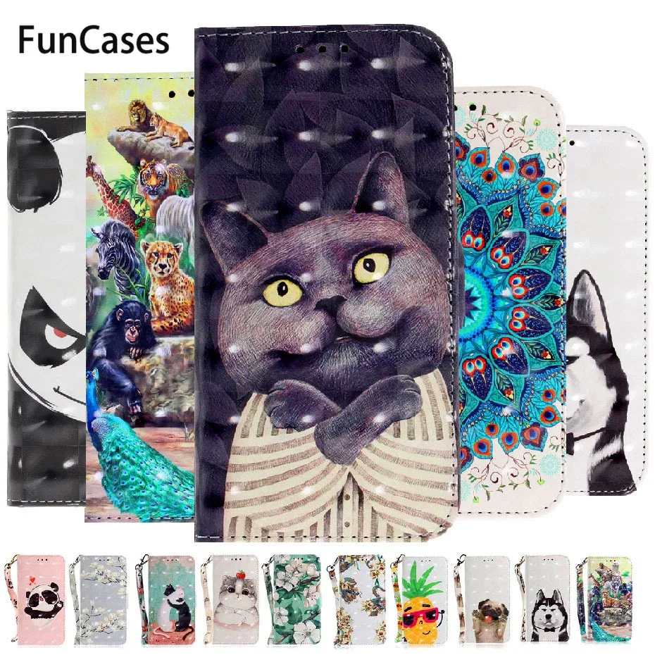 Роскошный чехол из искусственной кожи с 3D рисунком для xiaomi MI A2 6X, флип-чехол для телефона xiaomi MI 6X 6 X, чехол для телефона Xiamomi Celular