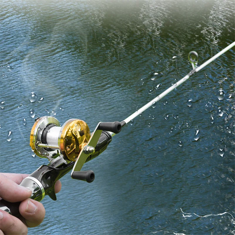 

Mini Rod Set Small Sea Rod Short Section Pocket Leisure Fishing Rod Spinning Portable With Fishing Reel Set