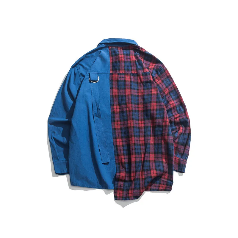 Новинка осени 2020 толстая Мужская рубашка модная Повседневная с принтом в виде