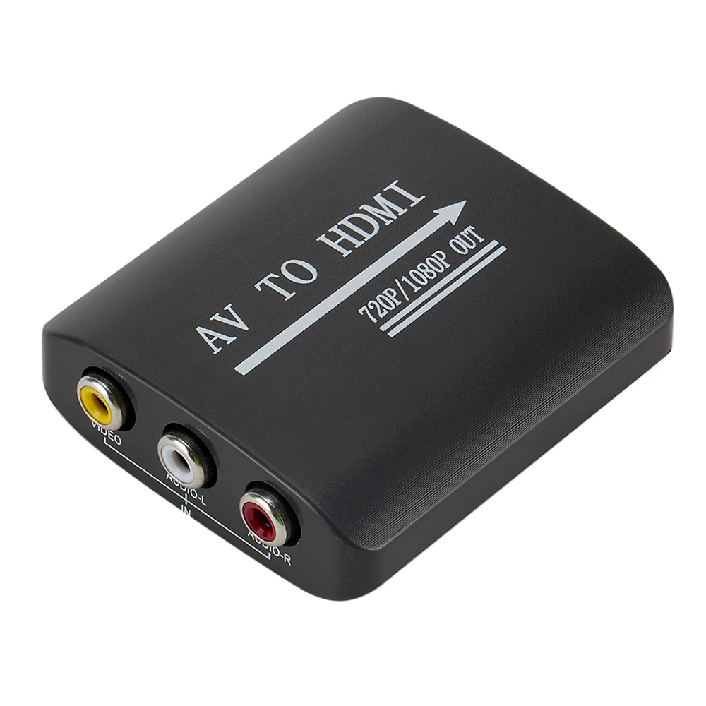1080P Mini AV to HDMI Converter Adapter 720P Large Display with Micro USB Power for HDTV TV Projector Computer Notebook | Электроника