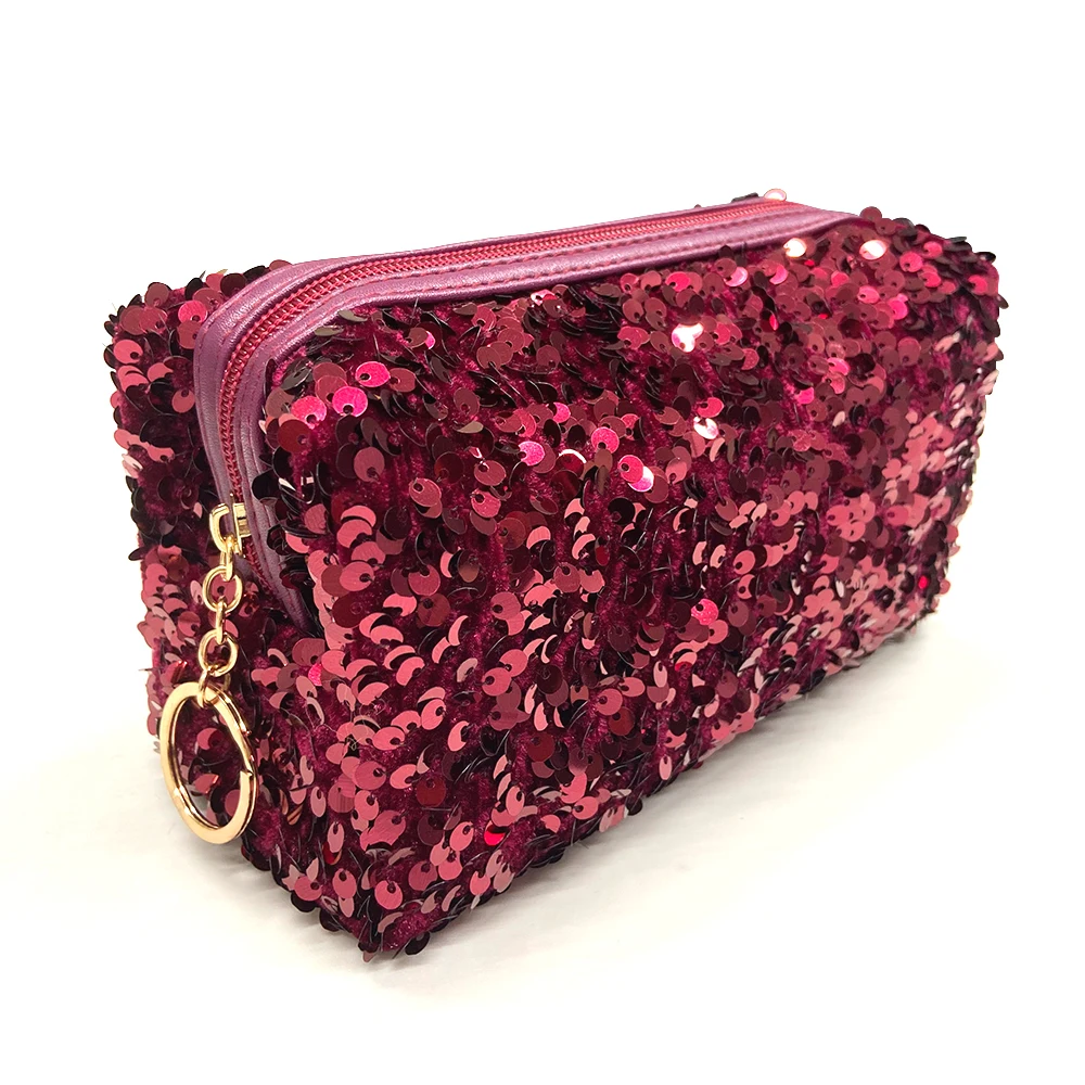 

BL Coin Purse Small Shiny Sequins Bag Kids Girl Messenger Ketchain Bag Children Cute Card Holder Women Wallet Key Money