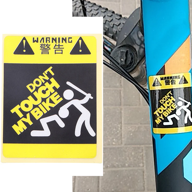 

Светоотражающая наклейка на велосипед «Не прикасайтесь к моему велосипеду»