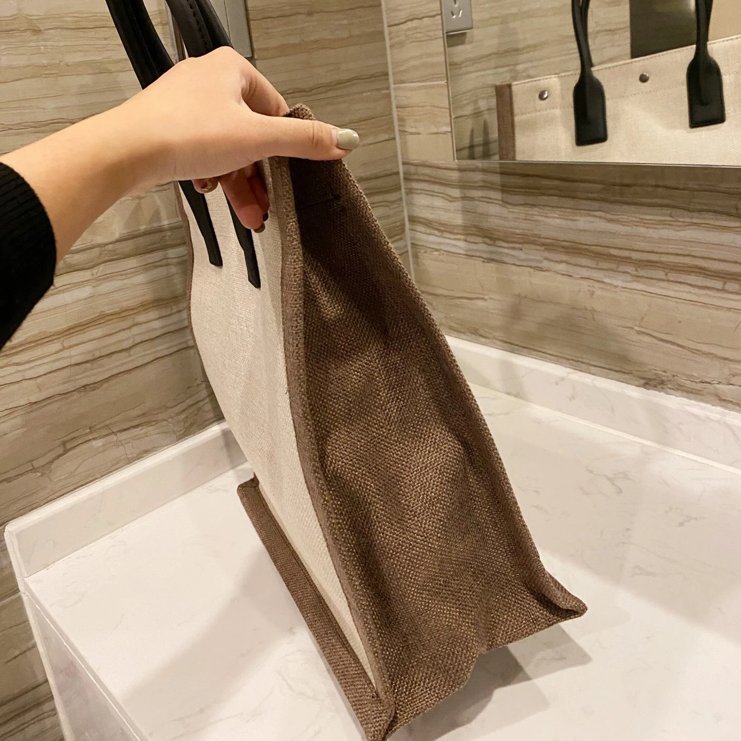 

With lolgCanvas bag shopping bag Large-capacity bags Stylish simplicity Unisex handbag Shoulder Bags Buckle casual fashion bag