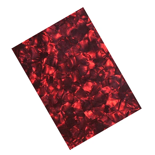 Red Pearl 210 мм x 297 мм A4 Размер лист Целлулоида 0,46 мм DIY медиаторы для гитары накладки Декор многоцветные - Цвет: Red Pearl