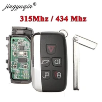 jingyuqin 5x 315434mhz car remote key for jaguar land rover discovery 4 freelander range rover sport evoque smart key no logo
