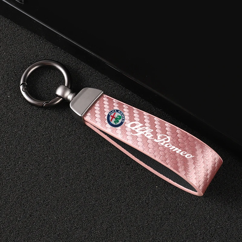 Кожаный Автомобильный Брелок вращающийся на 360 градусов брелок в форме подковы