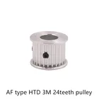 Зубчатый шкив AF, 24 зуба, 3 м, отверстие 8 мм, 10 мм, 12 мм, 14 мм, для ремня HTD, используемого в линейном шкиве, 24 зуба, 24 T