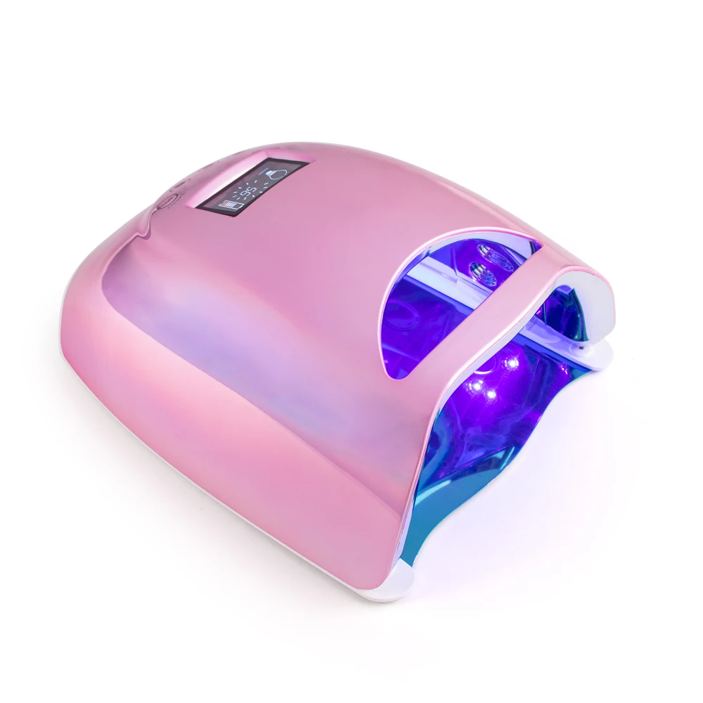 Plating Pink 48W Cordless UV LED Nail Lamp Light Manicure Rechargeable Battery Nail Dryer For Curing Gel Polish Lamp Wireles