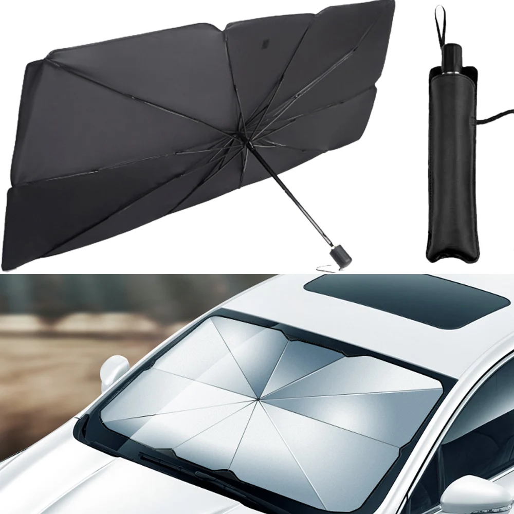 

Car Accessories Parasol Coche Interior Sun Shade Visor Cover Blind Parasole Auto Window Sunshades Umbrella Curtains Protector