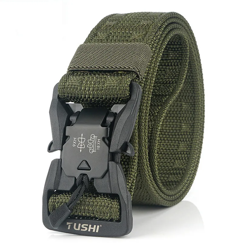 

Official Genuine Tactical Belt Hard PC Quick Release Magnetic Buckle Military Belt Soft Real Nylon Sports Accessories