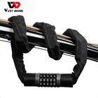 Велосипедный 5-значный кодовый замок безопасности Противоугонный Пароль замок цепи MTB дорожный велосипед мотоциклетный замок цепи аксессуары для езды на велосипеде