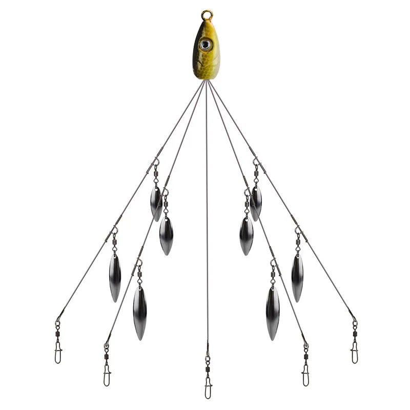 Alabama Rig 2 Combo 3 ложки рыболовные приманки группа атак металлический Спиннер