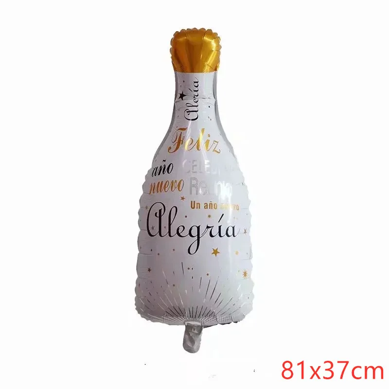 1 шт новая большая бутылка шампанского, бокал для дня рождения, бокал для вечеринок, фламинго, коктейльный надувной шар для дня рождения - Цвет: as picture