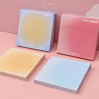 egg yolk gradient solid color sticky notes tearable planner notepad memo pad scrapbook office school supplies stationery sticker