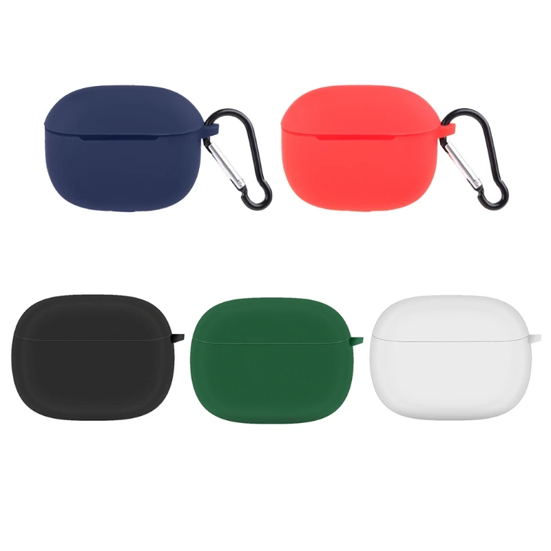 

67JA Silicone Case Cover, Anti-Lost & Shockproof Protective Cover and Skin for FlipBuds Pro Earbuds Charging Case w/ Keychain