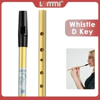 lommi golden plated irish whistle tin whistle key of d fun and colorful aluminum alloy whistle woodwind instrument for beginners