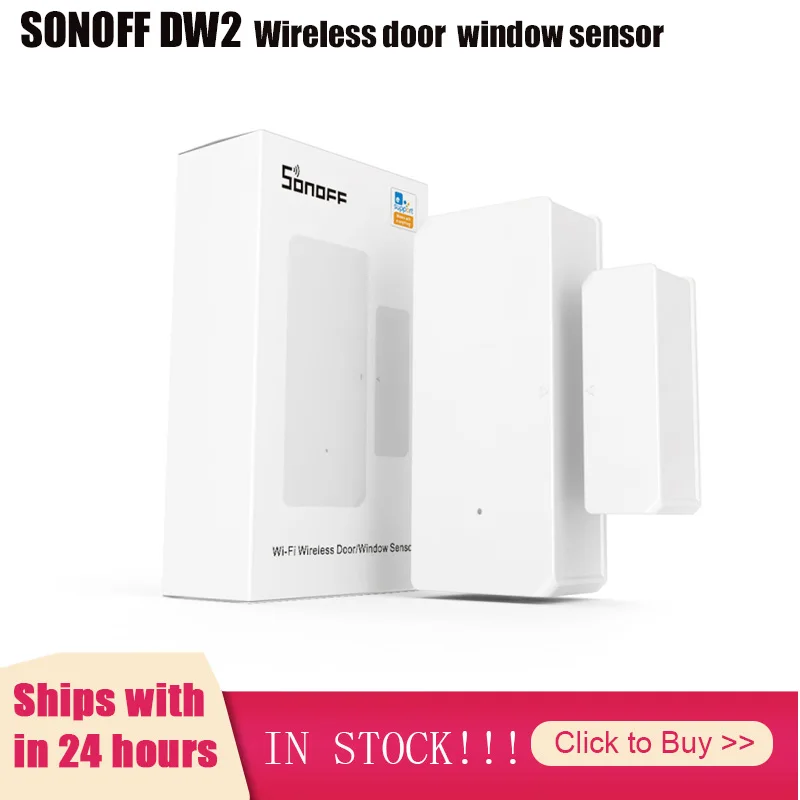 SONOFF DW2 Wireless Wifi Smart Home Door&ampWindow Alarm Sensor Security System App Notification Alerts Works With E-WeLink | Электроника