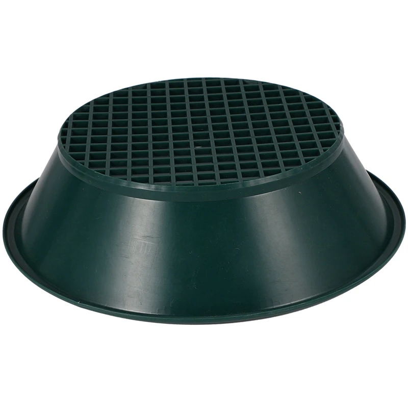 

1Pc Green Gold Pan Sifting Classifier Mesh Screen Mining Sifter Metal Detecting Tool Panning Classifier 34x34x10Cm