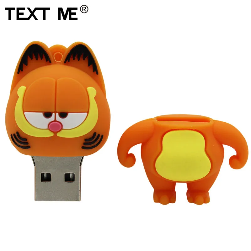 Usb флеш накопитель TEXT ME красивый милый мини 64 ГБ Garfield usb 2 0 4 8 16 32 флэш накопитель|USB
