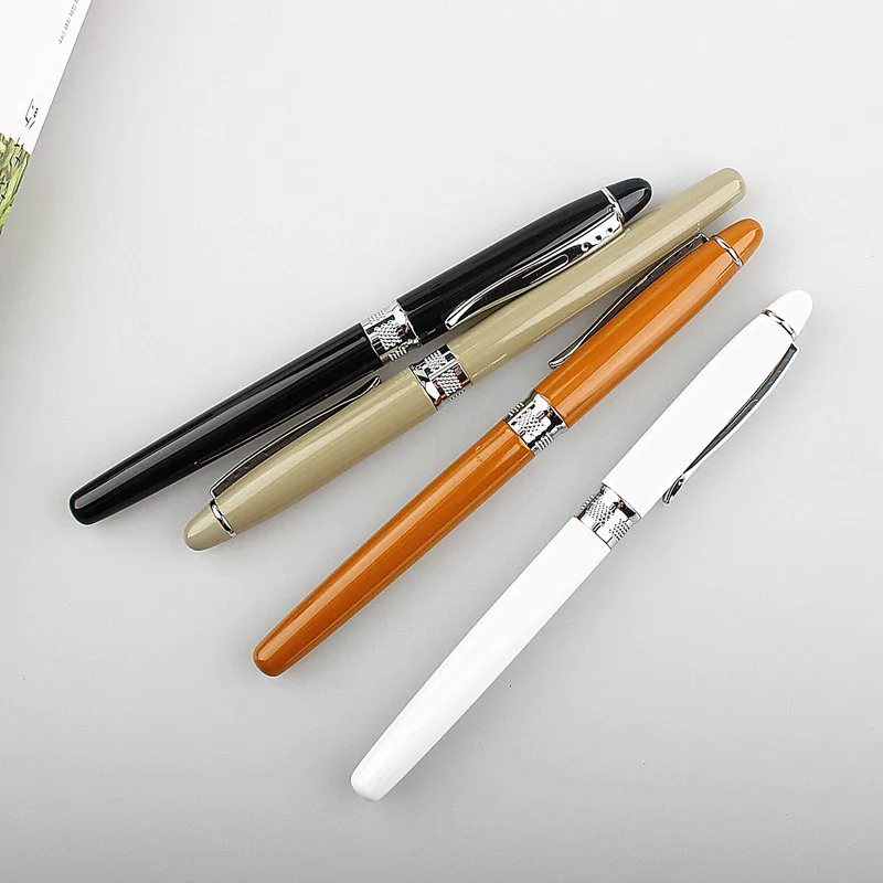 4 color options Luxury Rollerball Pen with silver Clip Smooth Metal Ballpoint for Student School Supplies | Канцтовары для офиса и