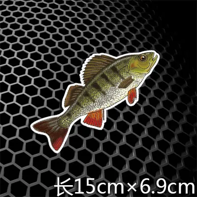 H3270 150x69mm Белая приманка на окуня Weever Bass, наклейки для автомобиля, наклейки для рыбалки, авто, оконный хвост, рыбный бак, автомобильный стиль, 3 м - Название цвета: H3270 150x69mm