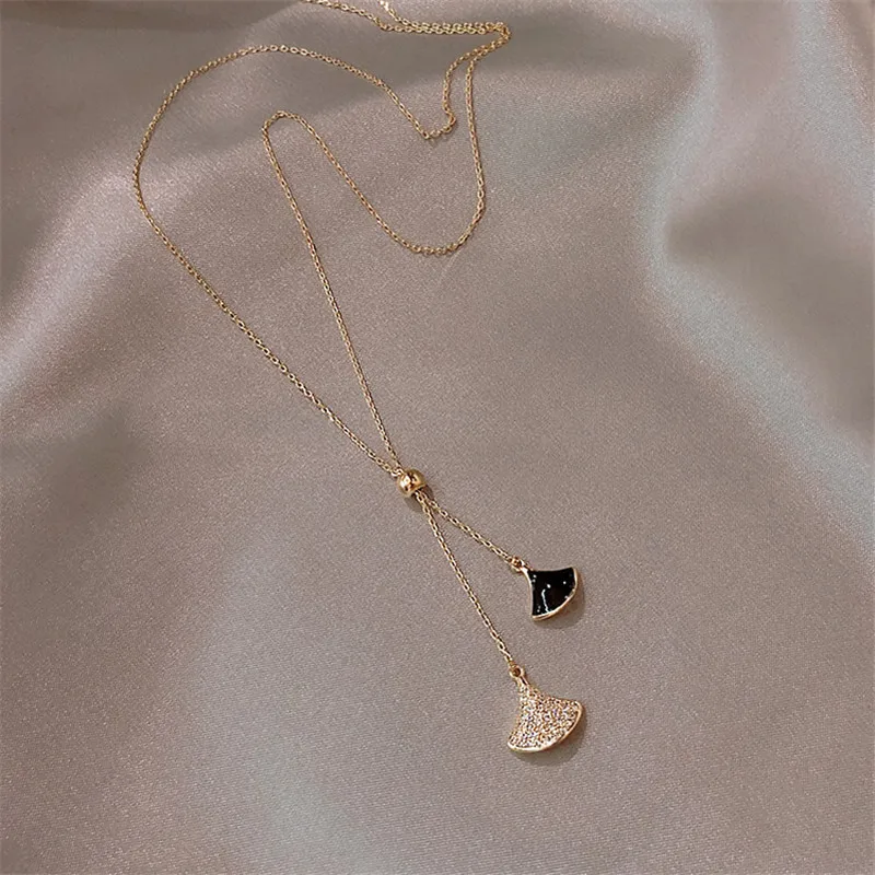 FYUAN модный длинный свитер цепочка ожерелья для женщин Bijoux черно-белый