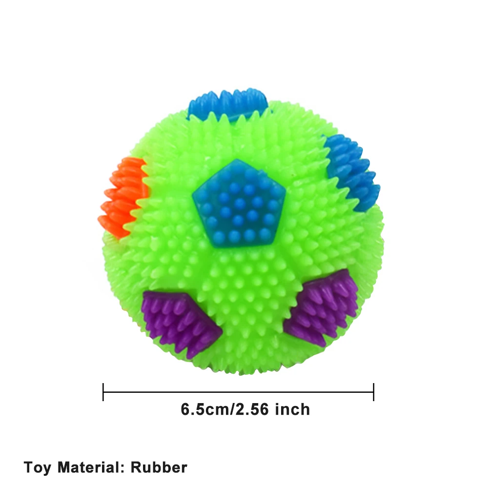 

Интерактивный мяч для собак, мигающий футбольный мяч, щенок, игрушка для жевания, пищалка, игра для дрессировки, прыгающие мячи, звучащие све...