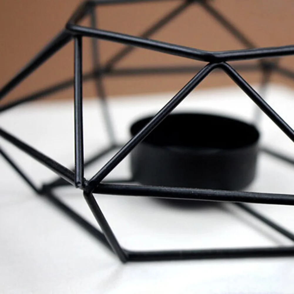 Современный геометрический Железный подсвечник настенный украшение бра из