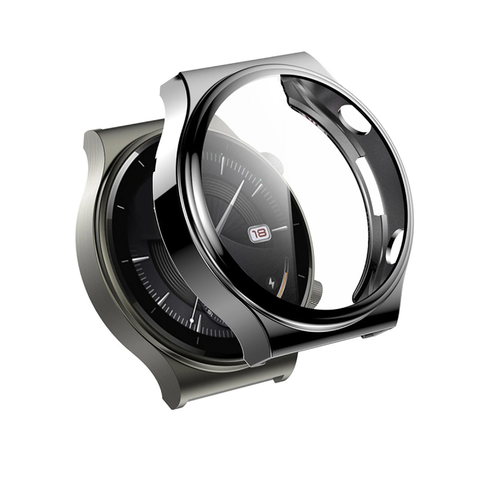 

TPU cover Case for HUAWEI watch GT 2 46mm strap band soft Plated All-Around Screen Protector bumper huawei Watch 2 pro/GT2 46 mm