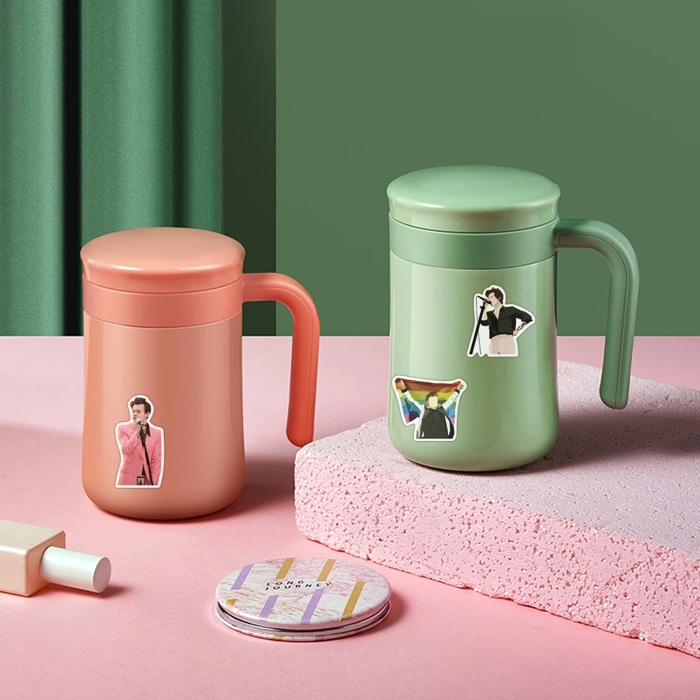 50Pcs Not Repeat British Singer Harry Style Luggage Stickers for Fans Gifts to DIY Laptop Phone Fridge Guitar Water Bottle Decor | Дом и сад