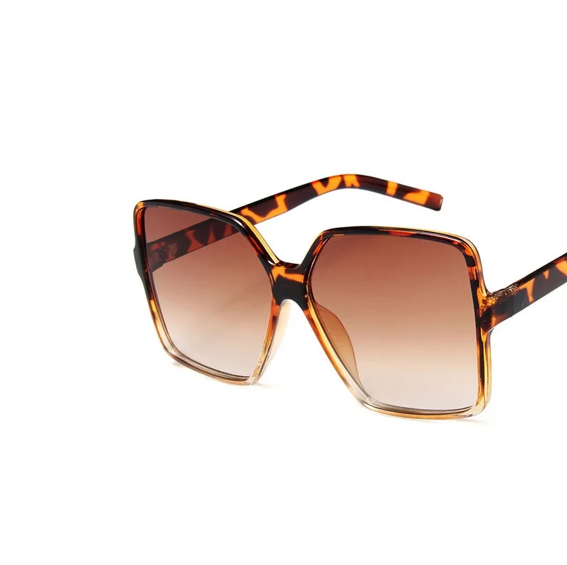 

2021 New Fashion Lady Oversize Square Sunglasses Women Men Big Frame Vintage Glasses Gradient Sun Glasses Female Uv400 A8952