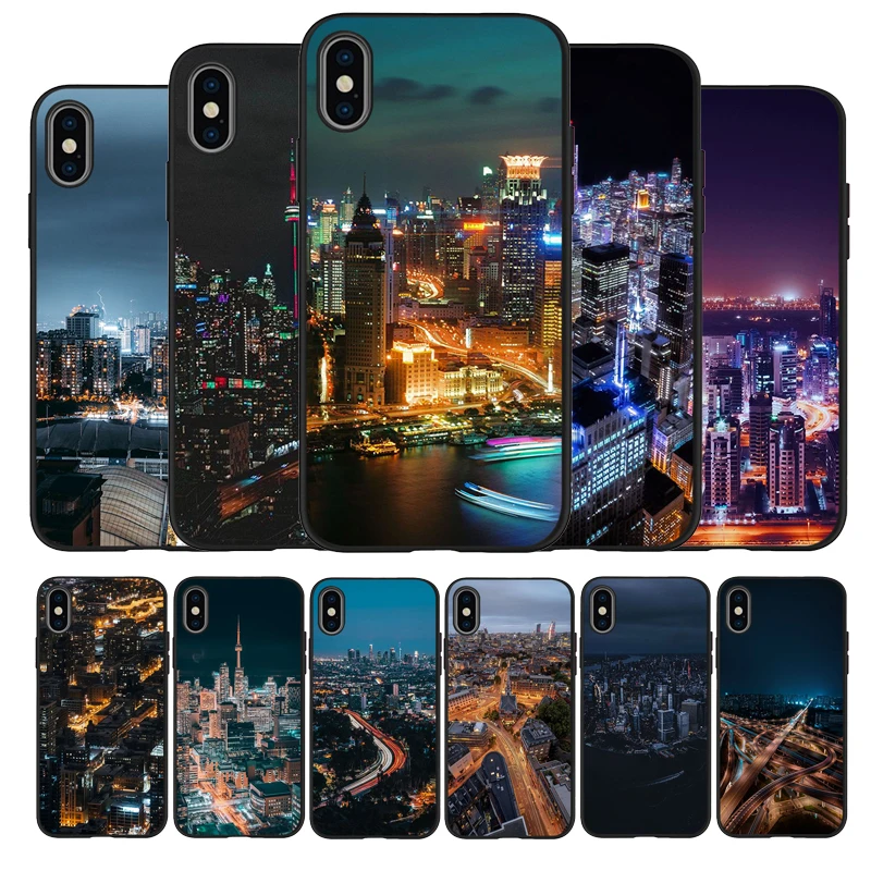 Черный силиконовый чехол для iPhone 13 12 XR XS Max 5 5S SE 2020 6 6S 7 8 PLUS X 11Pro 11 | Мобильные