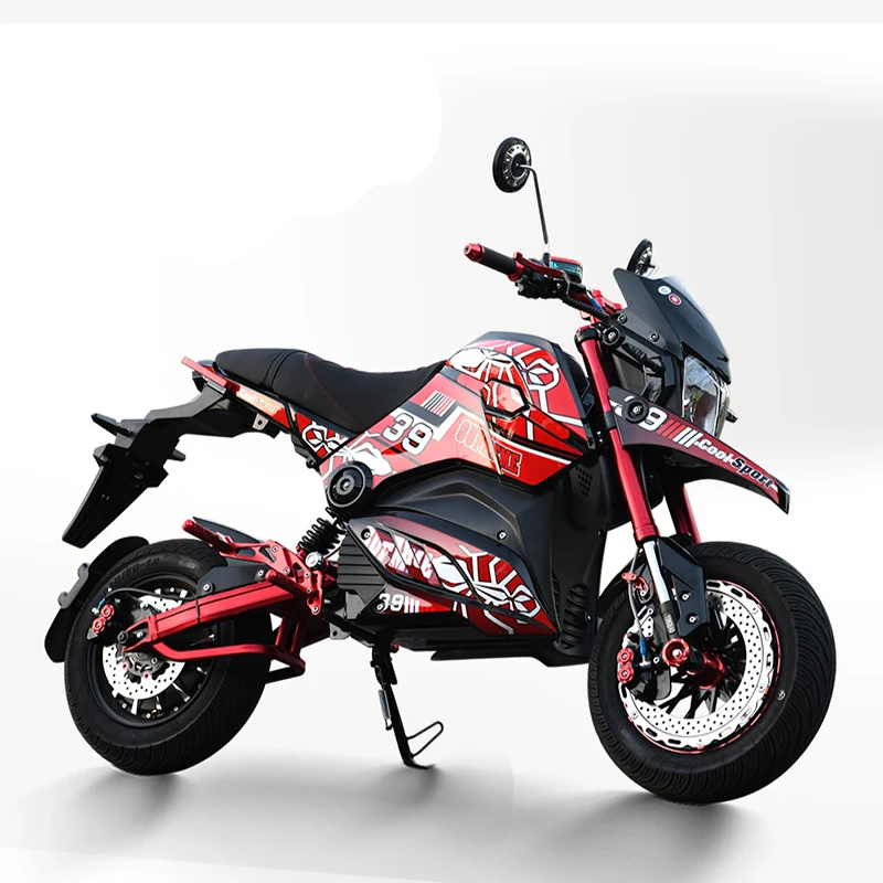 Electric Bike 1.2KW 72V/20Ah High Speed Large Power Motorcycle Parkour Bicycle for Man in Stock | Спорт и развлечения