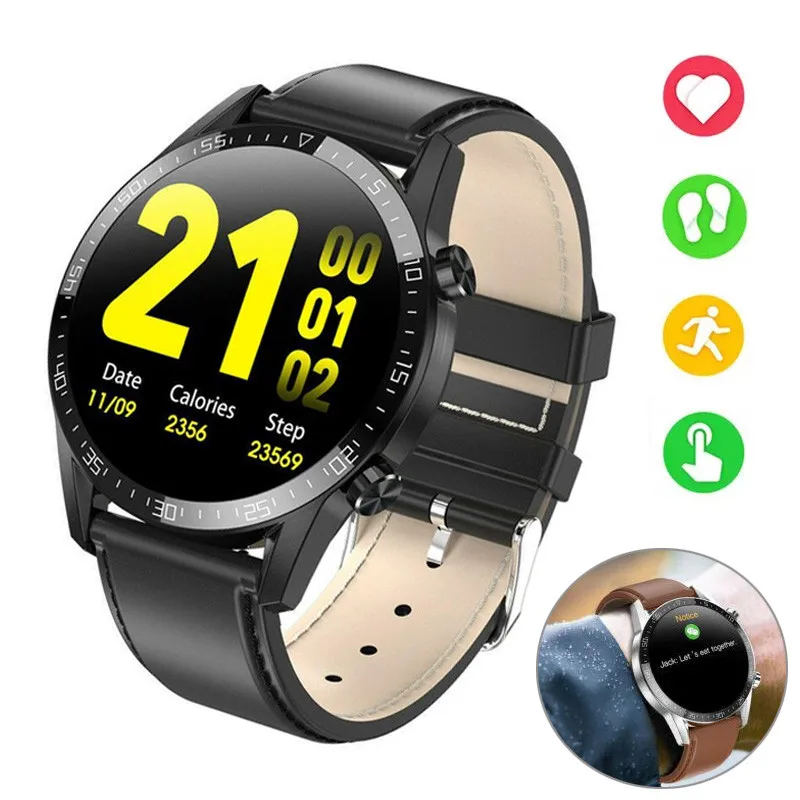 

Women Men Smart Watch ECG Heart Rate Monitor Fitness Activity Tracker Waterproof Calls/Messages Reminder Sport Wristband