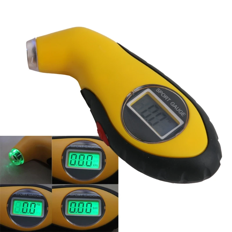 

Tire Pressure Guage Digital Car Bike Auto Air PSI Meter Tester Tyre Gauge 1XCF