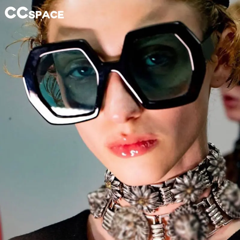 48082 многоугольные Ретро встроенные металлические дужки солнцезащитные очки для