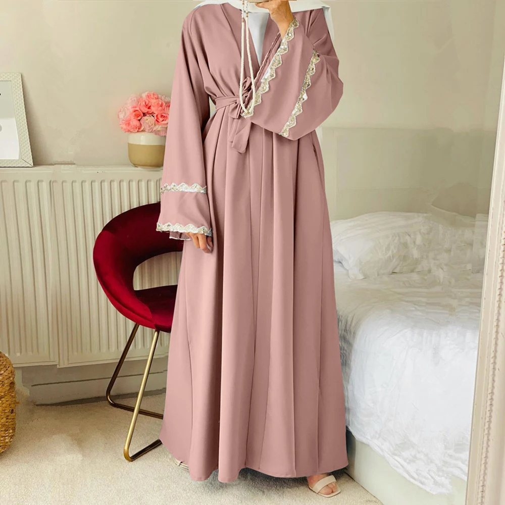 

Moroccan Evening Caftan Muslim fashion Cardigan Women Abaya Dubai 2021 Kimono Bangladesh Indian Dress Eid Mubarak Dresses