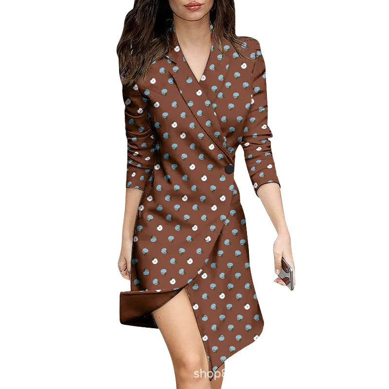 

Suit dress spring 2021 new women's fashion temperament medium length slim skirt