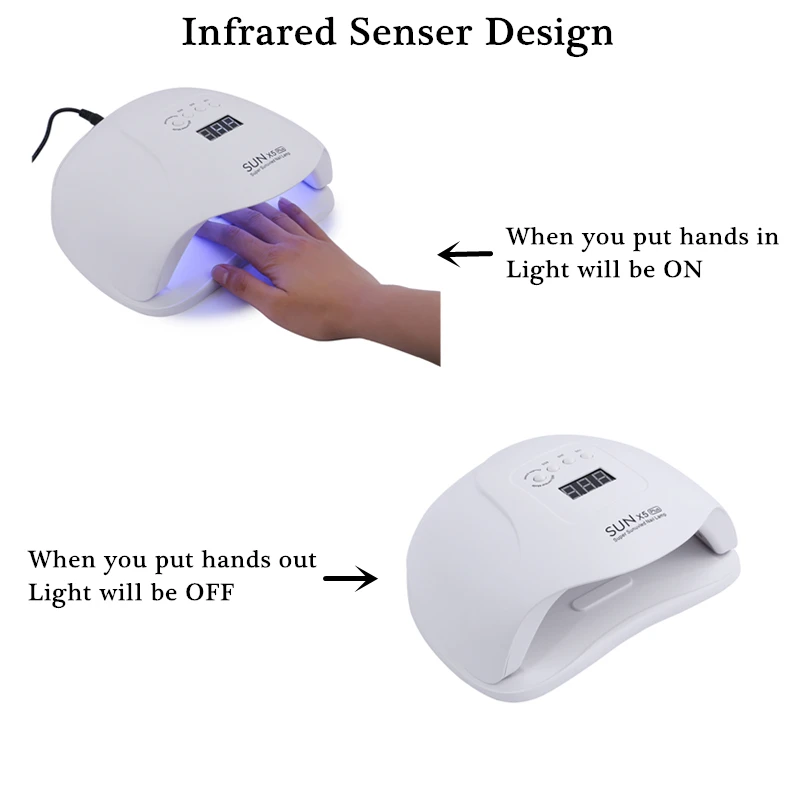 Защита от солнца X7 Max УФ светодиодный светильник для ногтей сушилка 180 Вт Ламповые