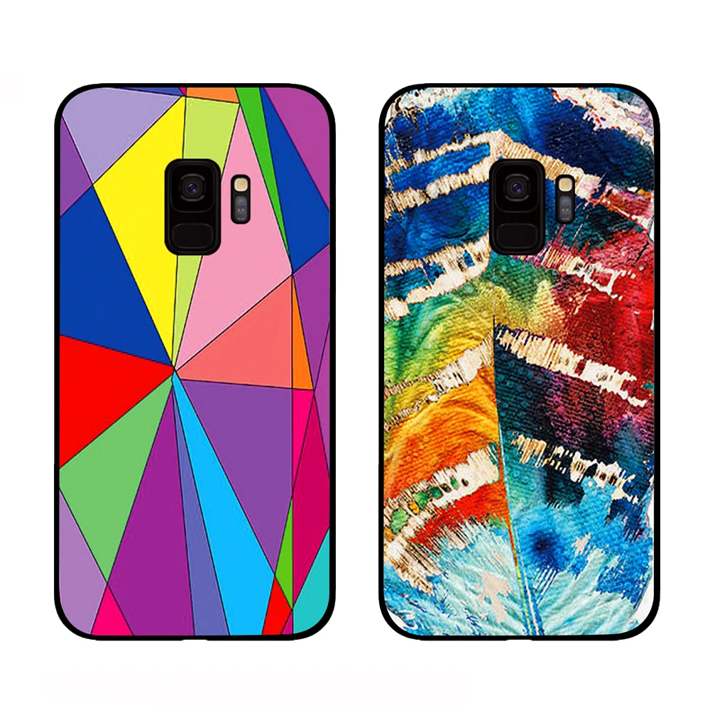 Чехол с абстрактным радужным акварельным узором для Samsung Galaxy A10 A20 A30 A40 A50 A60 A70 A80 A11