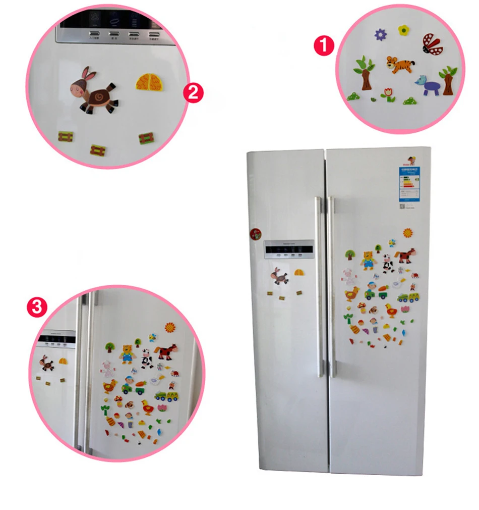 Child Animal Wooden Puzzles Kids Tangram Educational Gift Multifunctional Magnetic Puzzle Painting Board Toys Baby 3D Puzzle Toy