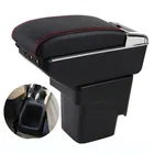 Автомобильный подлокотник для Ford Focus 2 Mk2 2005-2011, вращающийся центральный ящик для хранения с пепельницей