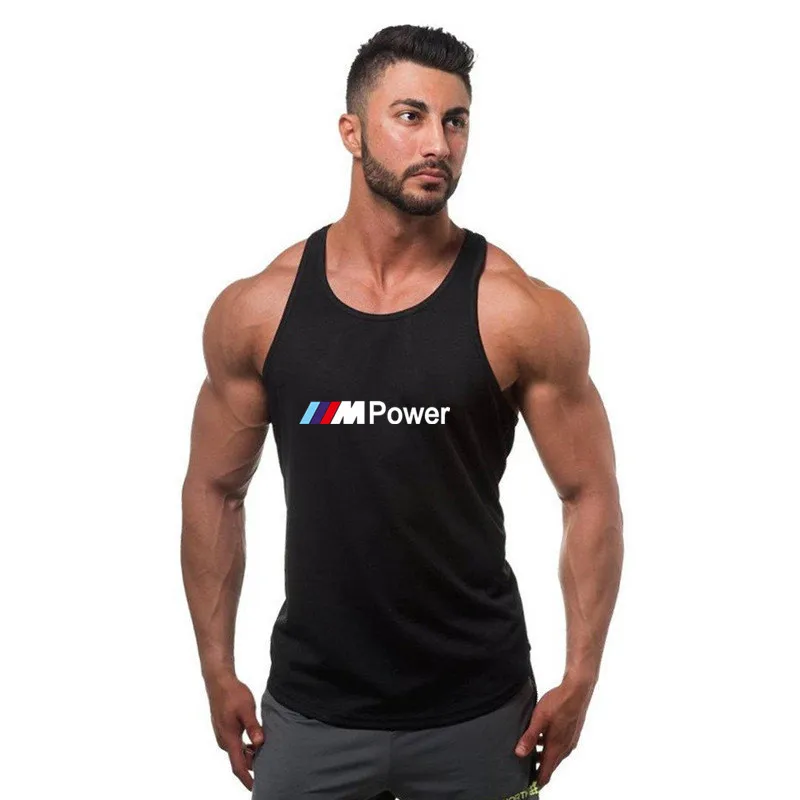 

2021 New Men Bodybuilding Cotton Tank top Gyms Fitness Hooded Vest Sleeveless Shirt Summer Casual Fashion Workout Brand Clothing