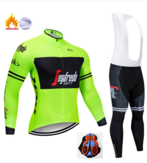 Winter Cycling Suit Треккинг SEGAFREDO зимний теплый флисовый комплект Джерси для велоспорта термальная одежда для велоспорта Mtb Одежда для верховой езды Ropa Ciclismo - Цвет: Winter Cycling Suit