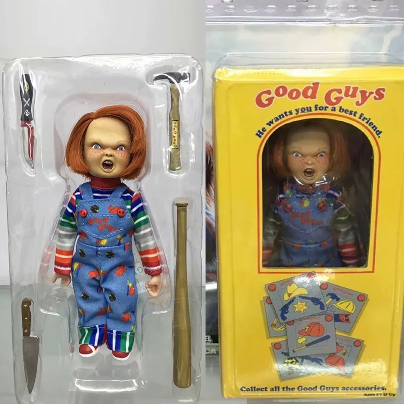 

NECA Chucky Doll Figure Play Good Guys He Wants You Be A Best Friend Child's Ultimate Collectible Toys Dolls Gift 12cm