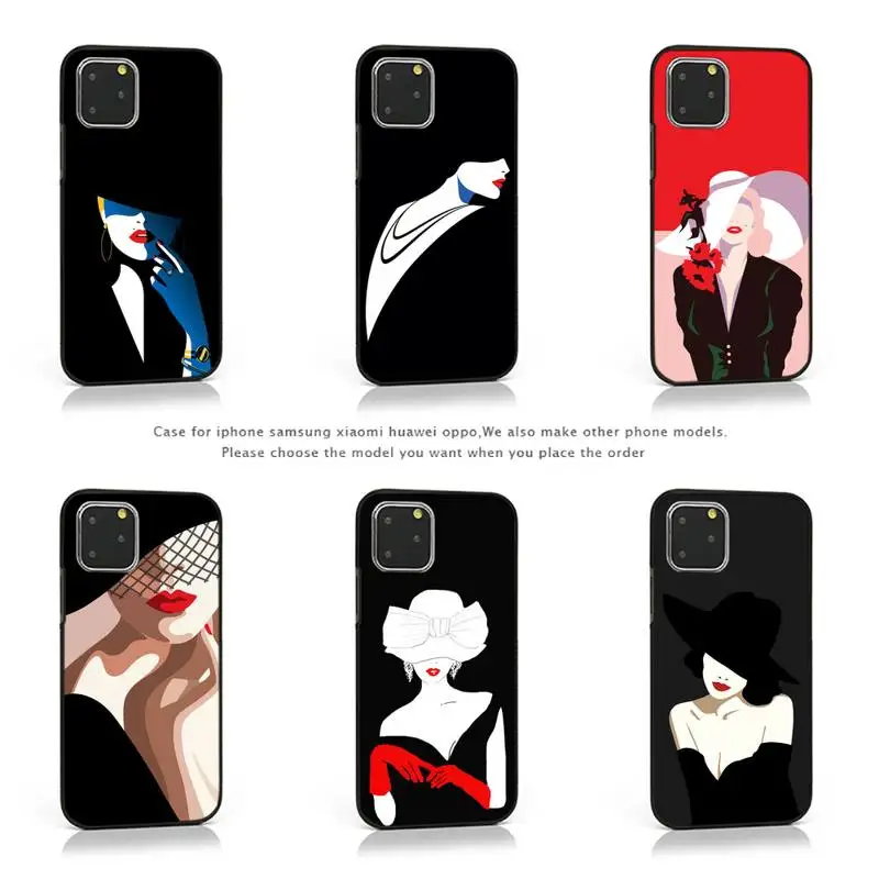 

Luxury fashion Paris London model Phone Case for iPhone Samsung Xiaomi note A 6 7 8 9 11 12 20 Pro X XS Max XR Plus cover funda