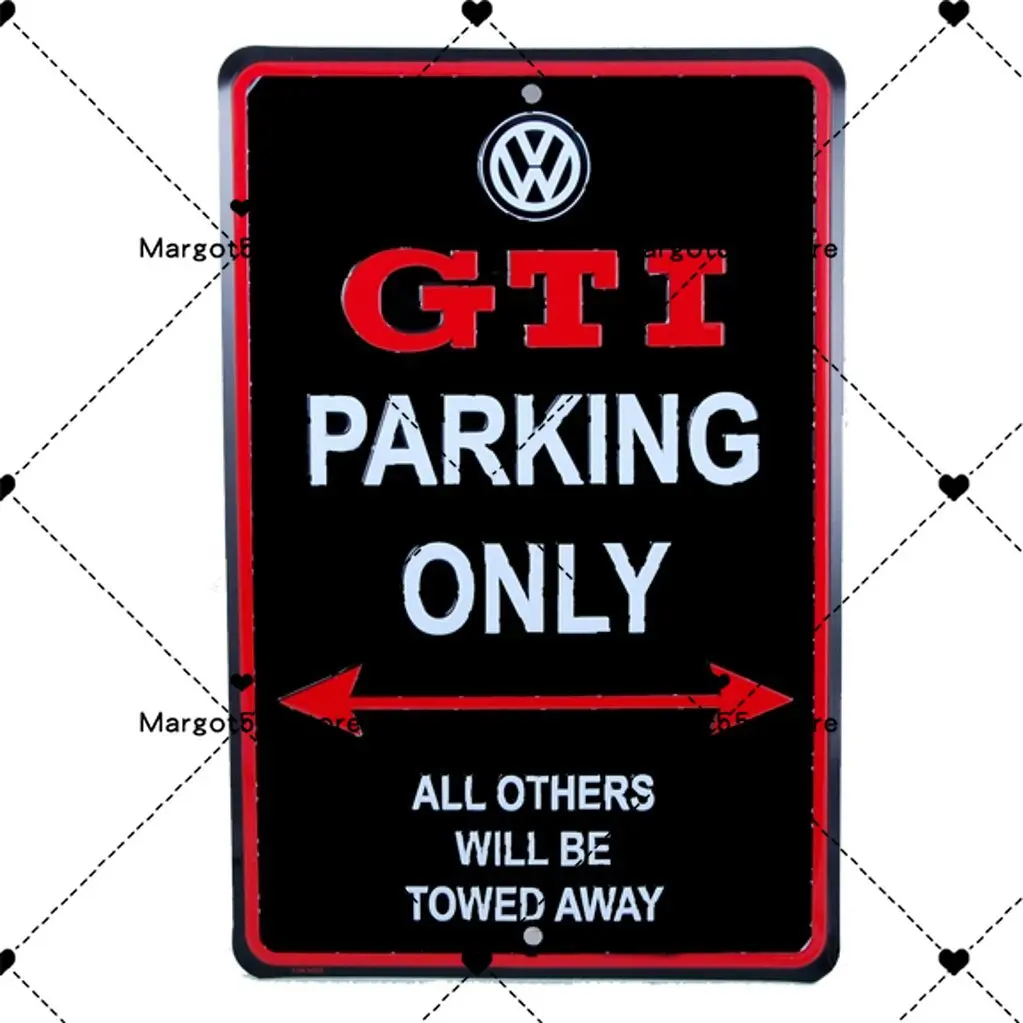 Натуральная VW Golf GTI парковка только уличный вывеска для гаража все Другое будет