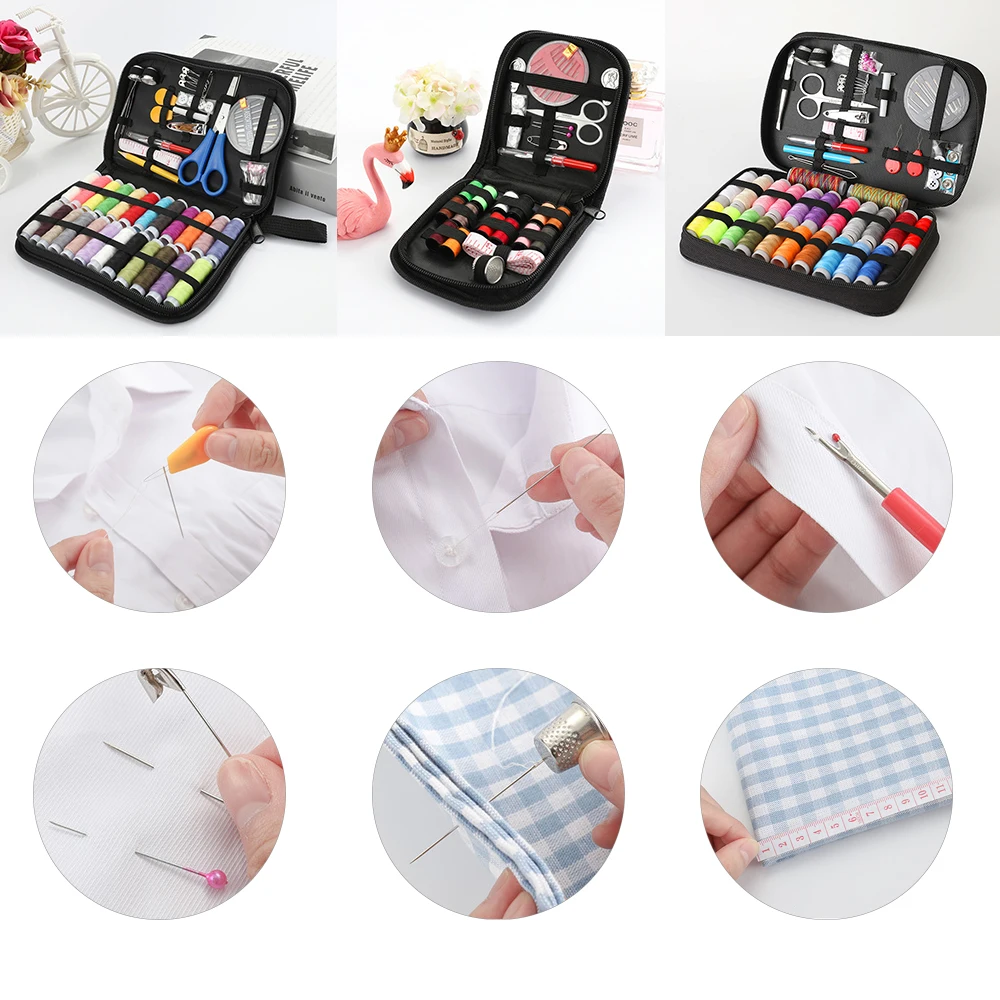 84 шт. портативный дорожный набор для шитья|Швейные инструменты и аксессуары| |