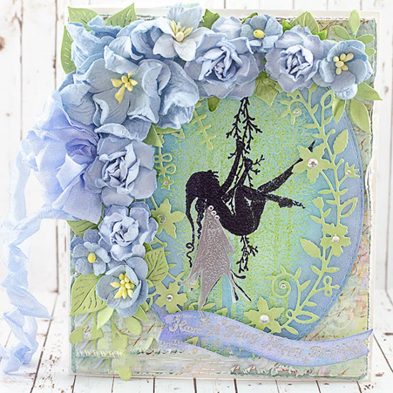 Играть Сказочный фон ясный Штамп для DIY скрапбук/визитная карточка/Дети