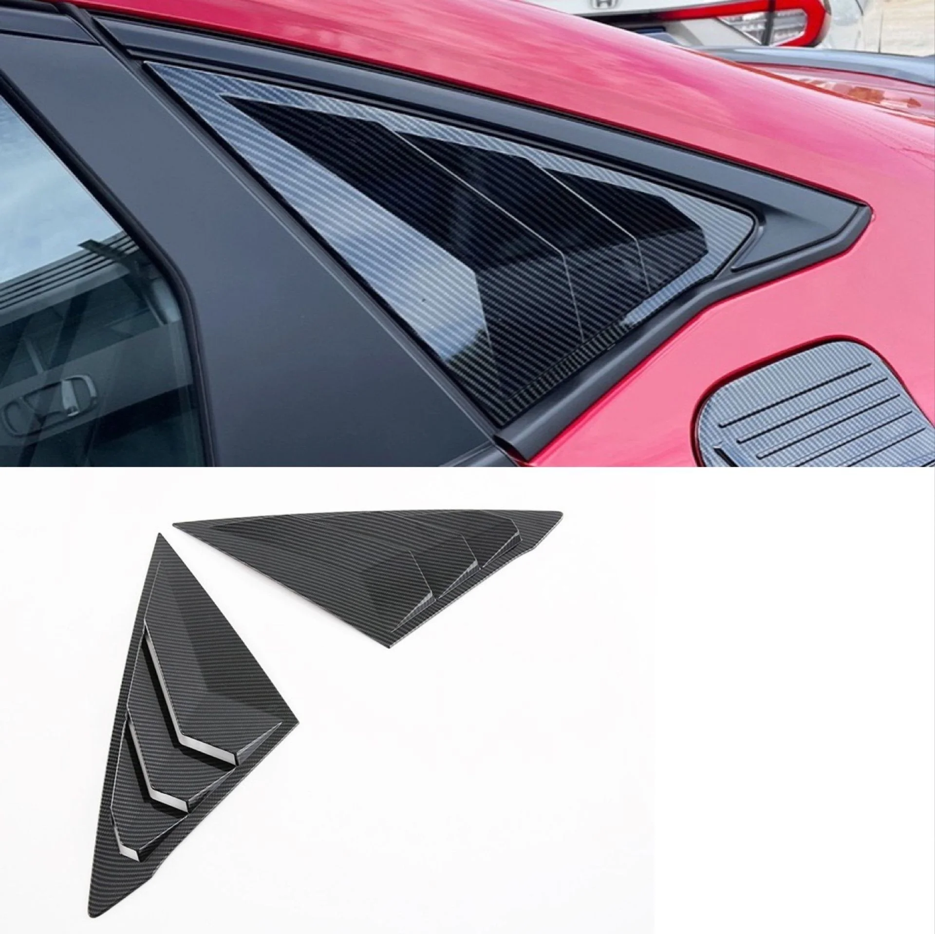 

applicable to 21 civic louver decorative carbon fiber bright strip patches specially used for modification of 11th Civic